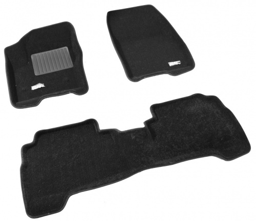 Коврики в салон Ford C-MAX (Mk1) 2003-2007, 3D ткань Sotra Lux, Черный, Арт. ST 74-00524