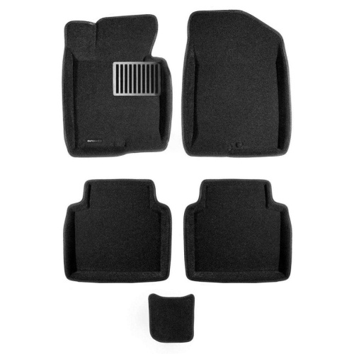 Коврики в салон Hyundai Elantra (MD) 2010-2013, 3D ткань Euromat LUX, Черный, Арт. EM3D002701