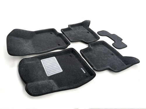 Коврики в салон Audi A3 (8V) 2012-2016 Хэтчбэк 5 дв., 3D ткань Euromat Business, Серый, Арт. EMC3D004507G