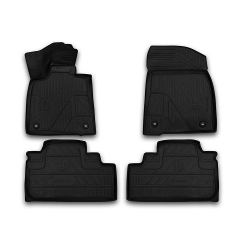 Коврики в салон Lexus RX  2015-2019, полиуретан 3D Element, Черный, Арт. CARLEX00001k