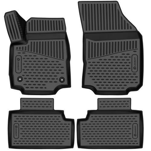 Коврики в салон Chevrolet Equinox  2017-2021, полиуретан 3D Element, Черный, Арт. ELEMENT3DA06100210K