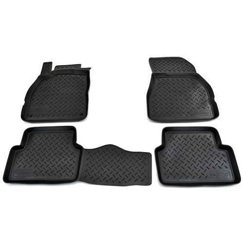 Коврики в салон Renault Megane  2002-2006 Седан, полиуретан Norplast, Черный, Арт. NPL-Po-69-55