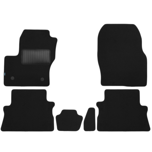 Коврики в салон Ford Kuga  2011-2017, текстильные Klever premium, Черный, Арт. KVR03164122110KH