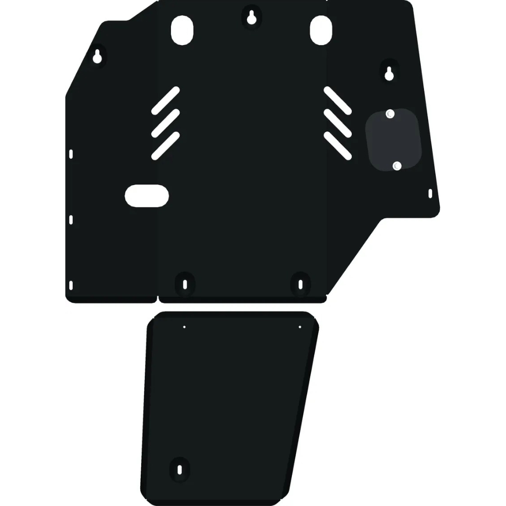 Защита картера двигателя, КПП Toyota Estima Lucida (XR10, XR20) 1992-1999 V - 2.4; (2 части) Арт. ALF2464ST