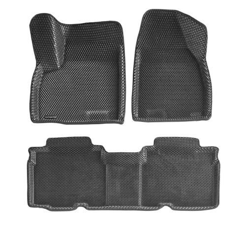 Коврики в салон Jetour X90 Plus 2021-, 3D EVA Euromat, Черный, Арт. EM3DEVA000021