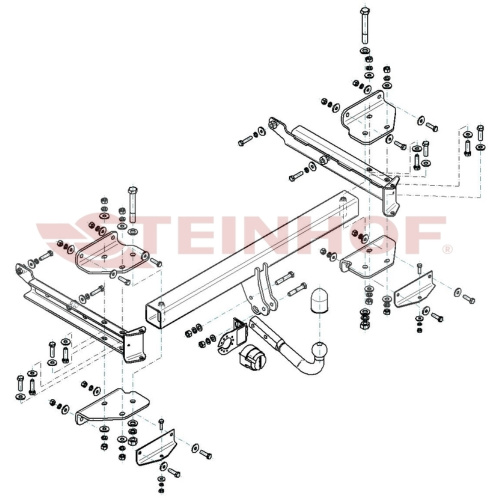 Фаркоп Mercedes M (W164) 2005-2008 Steinhof Арт. M128