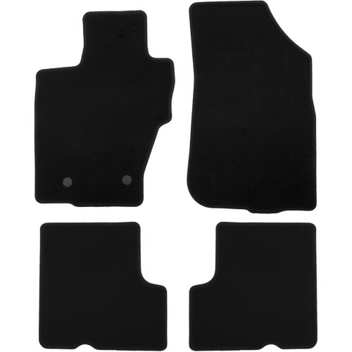 Коврики в салон Nissan Terrano (D10) 2014-2022, текстильные Klever эконом, Черный, без ручки для дистанционного открытия лючка бензобака Арт. KVR01365