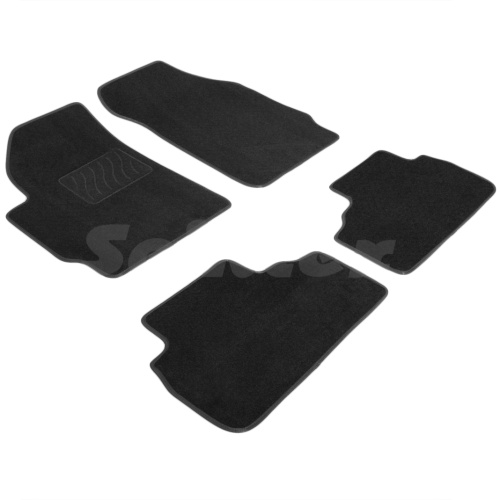 Коврики в салон Ford Escape  2000-2004, текстильные Seintex Lux, Черный, Арт. 83303