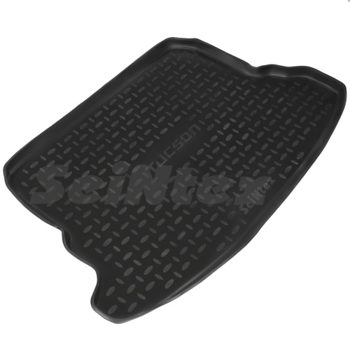 Коврик в багажник Hyundai Tucson (JM) 2004-2010, полиуретан Seintex, Черный, Арт. 01257