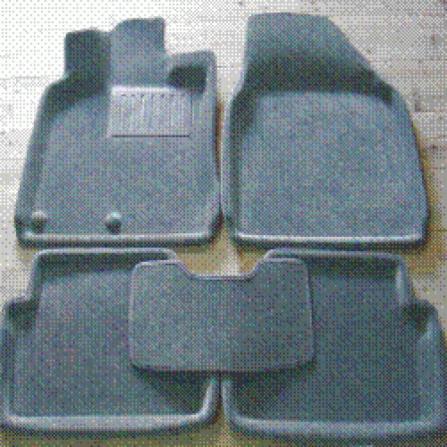 Коврики в салон Nissan Qashqai (J10) 2006-2010, 3D ткань Satori, Черный, Арт. SI 02-00040