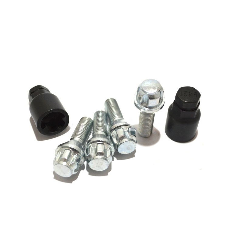 Секретные болты M12x1.25 Конус L-28мм Хром, Ключ 17-19, Арт. 372110H2