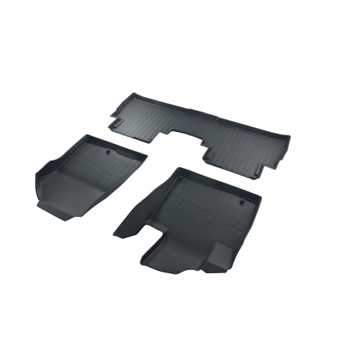 Коврики в салон Kia Sorento Prime (UM) 2014-2017 , резина 3D SRTK LUX, Черный, Арт. 3D.KI.SOR.PR.14G.02X88