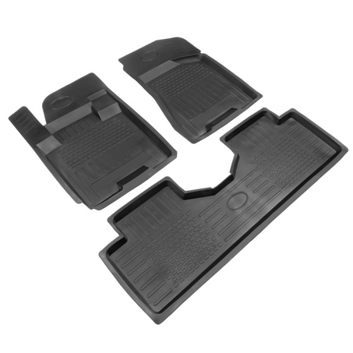 Коврики в салон Hyundai Tucson (JM) 2004-2010, резина Rezkon, Черный, Арт. 1020060100