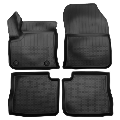 Коврики в салон Peugeot 2008  2019-, полиуретан 3D Norplast, Черный, Арт. NPA10C64240