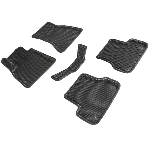 Коврики в салон Audi A6 (C7) 2011-2014 Седан, 3D EVA Seintex "ромб", Черный, Арт. 95263