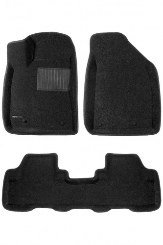 Коврики в салон Lexus RX  2008-2012, 3D ткань Euromat Business, Черный, Арт. EMC3D003209