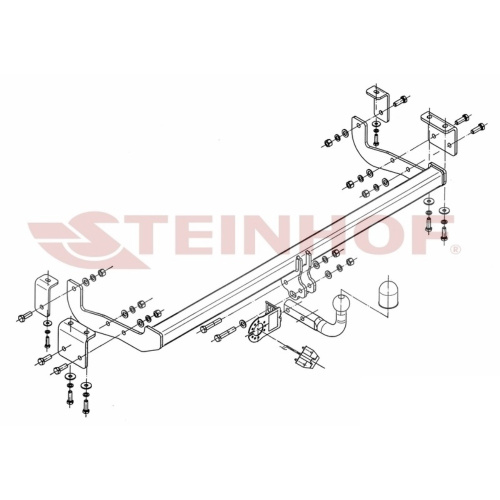 Фаркоп Renault Kangoo II 2008-2013 Фургон Steinhof Арт. R073