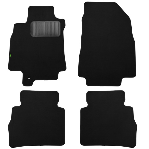 Коврики в салон Nissan Tiida 2004-2012 Седан, текстильные Klever standart, Черный, Арт. KLEVER02362101210KH