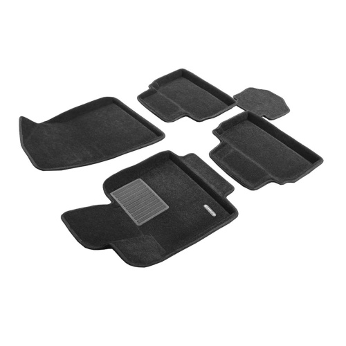 Коврики в салон Changan UNI-T 2020-2023, 3D ткань Euromat Business, Черный, Арт. EMC3D001333