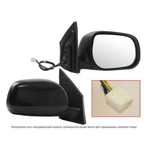 Зеркало боковое  Toyota RAV4 (XA30) 2005-2010 Обогрев/ Регулировка/ Складывание/ 7 контактов, справа (R) Арт. STTYY3940D1