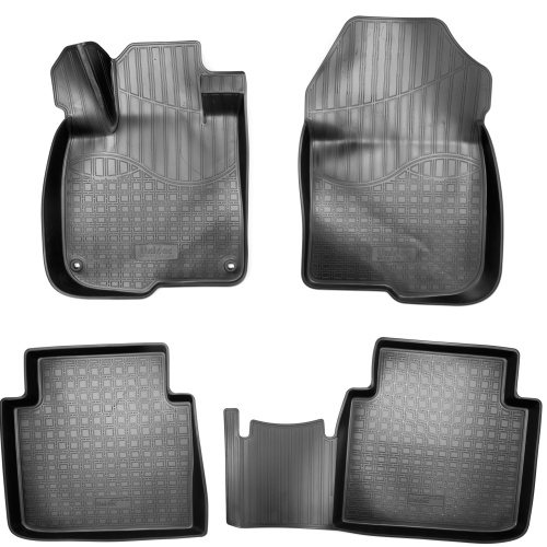 Коврики в салон Honda CR-V  2016-2020, полиуретан 3D Norplast, Черный, Арт. NPA11-C30-205