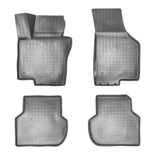 Коврики в салон Volkswagen Jetta  2010-2015 Седан, полиуретан 3D Norplast, Черный, Арт. NPA10C95245