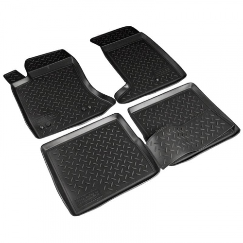 Коврики в салон Cadillac SRX  2003-2009, полиуретан Norplast, Черный, Арт. NPLPO1050