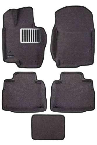 Коврики в салон Mercedes GLE (V167) 2018-, 3D ткань Euromat LUX, Серый, Арт. EM3D003509G