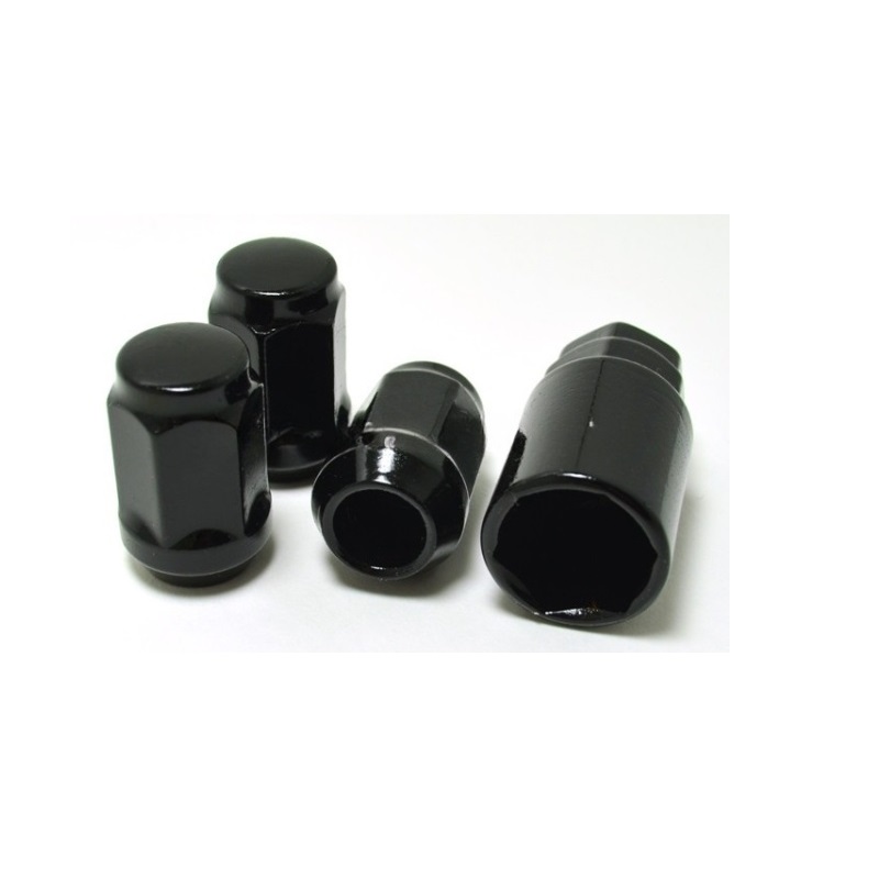 Комплект гаек M14x1.5 Конус h-35мм закрытая, Черный хром, Ключ 19, Арт. KK401448HT/BC