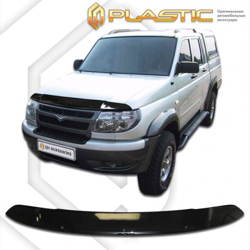 Дефлектор капота Ca-Plastic для UAZ (УАЗ) Patriot 3163, арт.2010010100995