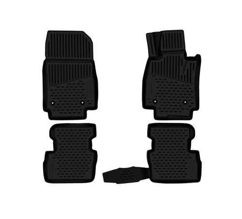 Коврики в салон Mazda2 2010-2015 FL2, полиуретан 3D Element, Черный, П.Р. Арт. ELEMENT3DA0N019210K