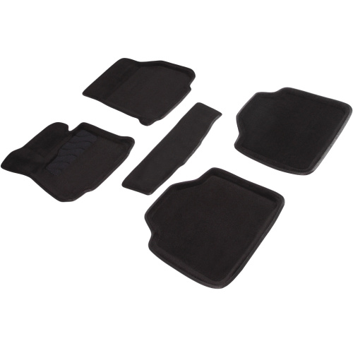 Коврики в салон BMW 3 (F30) 2011-2016 Седан, 3D ткань Seintex , Черный, Арт. 89813