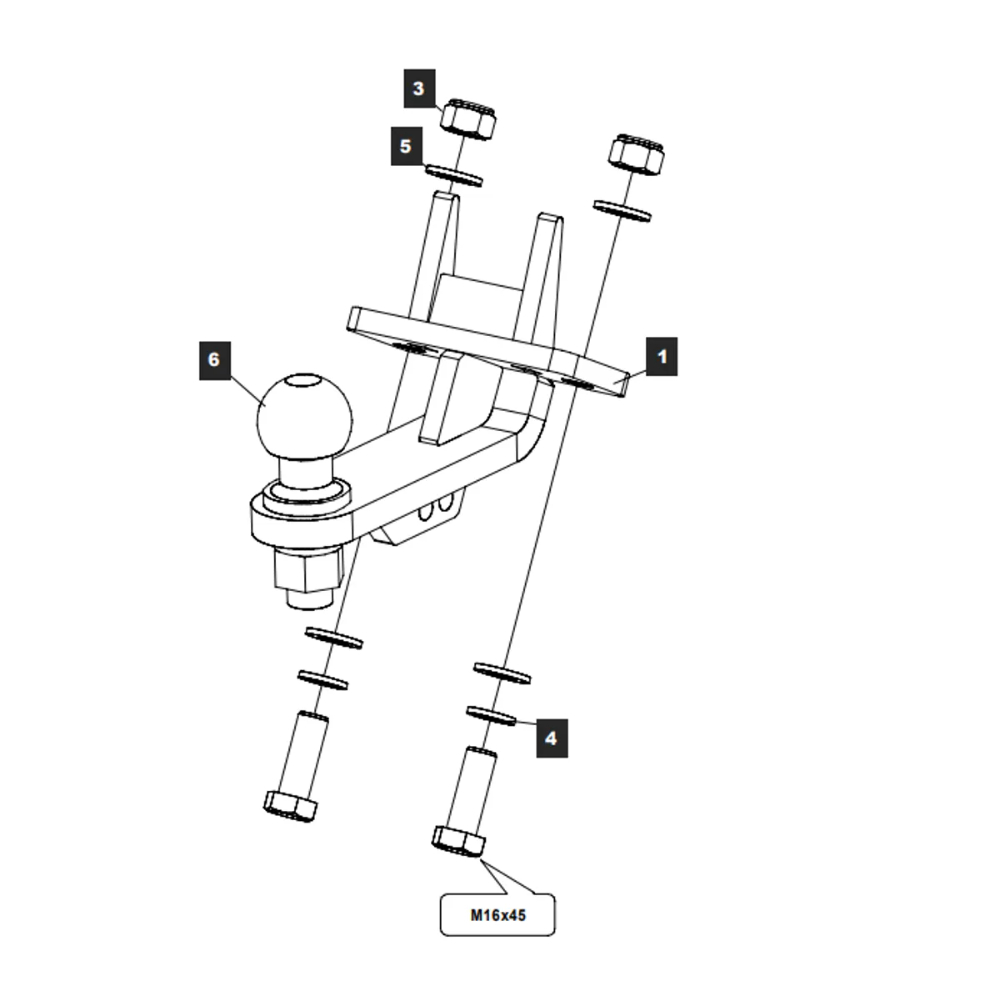 Фаркоп Range Rover Sport I (L320) 2009-2013 FL BALTEX Арт. 34333832