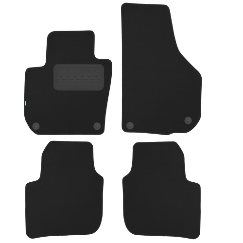 Коврики в салон Skoda Superb (3T) 2008-2013 Лифтбек, текстильные Klever standart, Черный, Арт. KLEVER02451101210KH