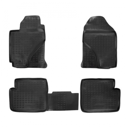 Коврики в салон Toyota Corolla (E120/E130) 2000-2004 Универсал, полиуретан Element, Черный, Арт. NLC4803210K