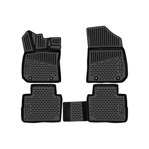 Коврики в салон Geely Preface 2022-, полиуретан 3D Element, Черный, Арт. ELEMENT3DAN0828210K
