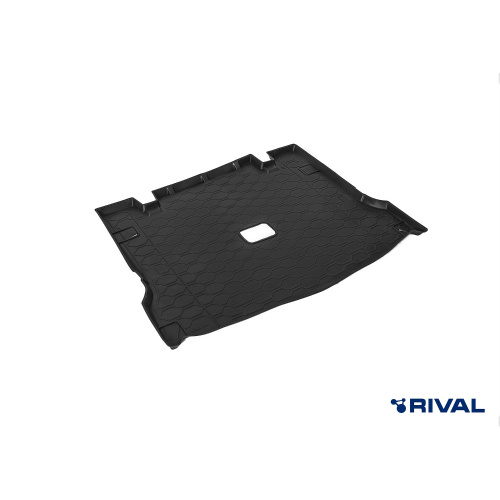 Коврик в багажник LADA Largus 2012-2021 Универсал, полиуретан Rival, Черный, 7 мест Арт. RIV16003004