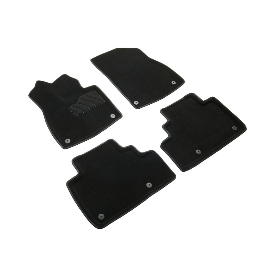 Коврики в салон Li Auto (Lixiang) L6 2024-, 3D ткань Seintex , Черный, Арт. 317909