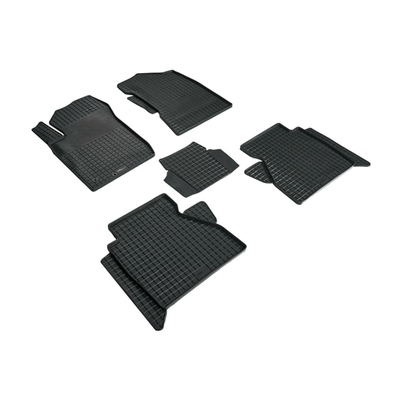 Коврики в салон Dongfeng DF6 2022-, резина Seintex "сетка", Черный, Арт. 99554