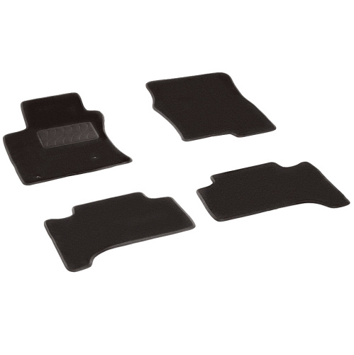 Коврики в салон Toyota Land Cruiser Prado (J120) 2002-2007 5 дв., ткань Seintex Lux, Черный, Арт. 82449