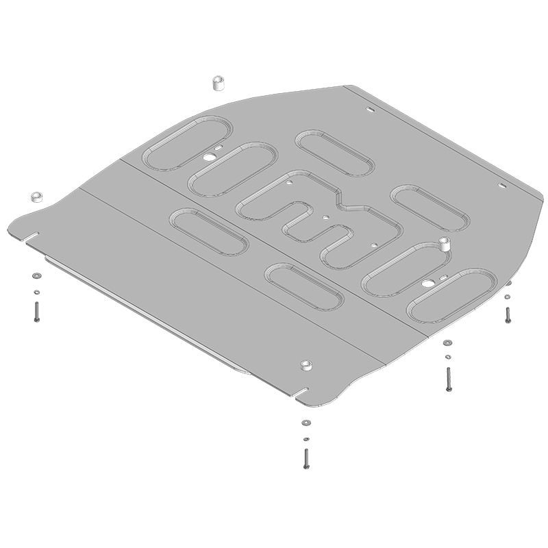Защита картера двигателя , ЭУР, ПЭм Voyah Dream 2021- V- 1,5 hyb; 4WD Арт. 348606