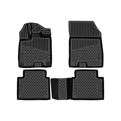 Коврики в салон GAC GS4 2024-, полиуретан 3D Element, Черный, 4WD Арт. ELEMENT3DAN1194210K