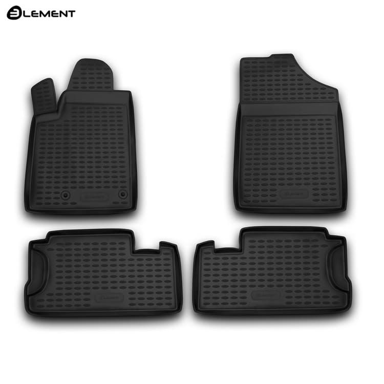 Коврики в салон Citroen Berlingo  (M49) 1996-2002 Минивэн, полиуретан Element, Черный, Арт. NLC.10.09.210