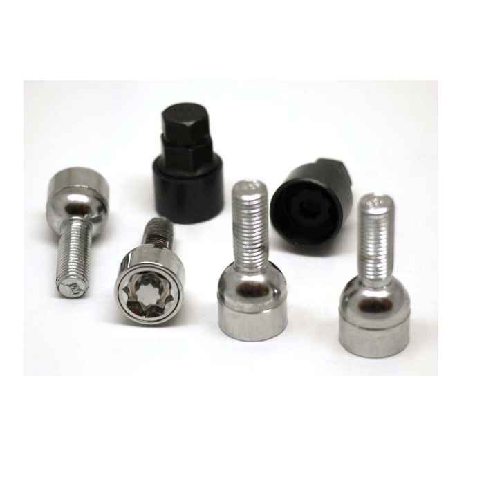 Секретные болты M12x1.5 Сфера L-30мм Хром, Ключ 17-19, Арт. 685120EM-2Key