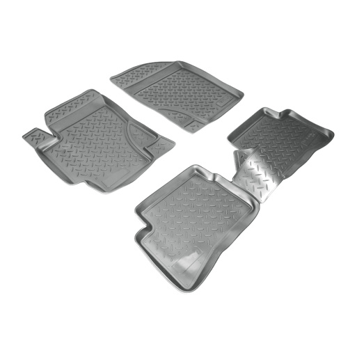Коврики в салон Hyundai Verna  2005-2009 Седан, полиуретан Norplast, Серый, Арт. NPLPO3180G