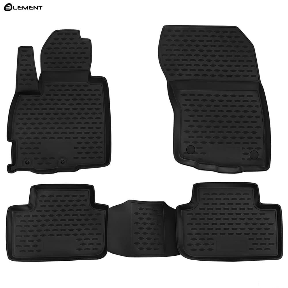 Коврики в салон Citroen C4 Aircross 2012-2017, полиуретан Element, Черный, Арт. NLC.35.25.210k