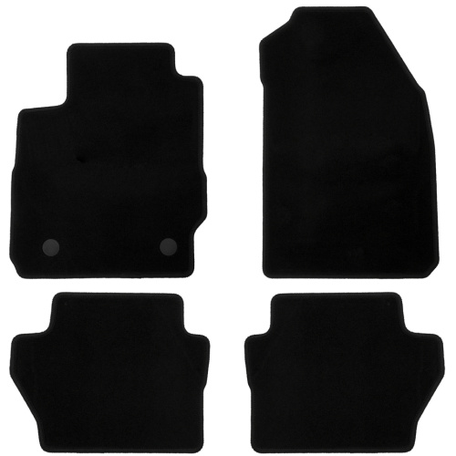 Коврики в салон Ford Fiesta (MK6) 2008-2012 5 дв., текстильные Klever эконом, Черный, Арт. KLEVER01166701200K