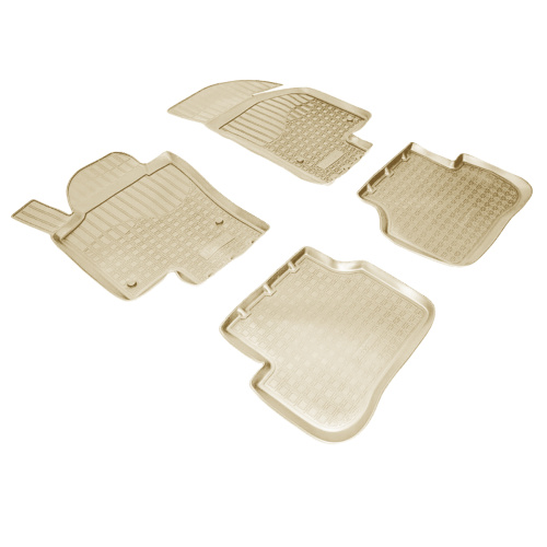 Коврики в салон Volkswagen Passat   2008-2012, полиуретан Norplast, Бежевый, Арт. NPA10C95360B