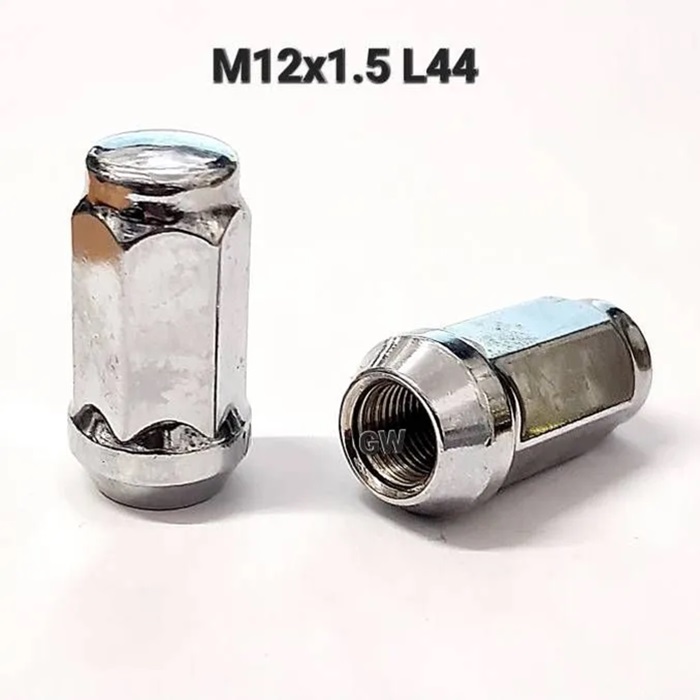 Гайка колеса M12x1.5 Конус h-44мм закрытая, Хром, Ключ 19, Арт. 801945HT