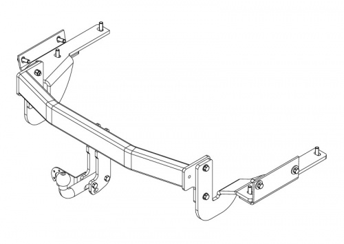 Фаркоп Toyota Highlander (U50) 2013-2016 AVTOS Арт. TY 45